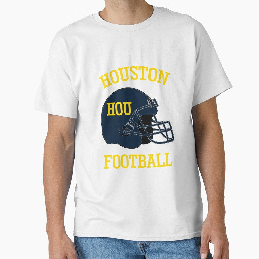 Houston Football T-Shirt for Men and Women by AllStarMerch