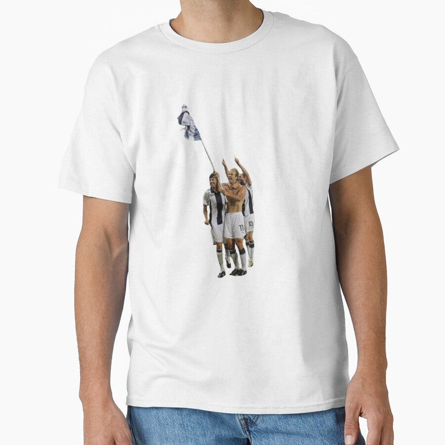 Musli goal celebration by Retro1926 T-shirts