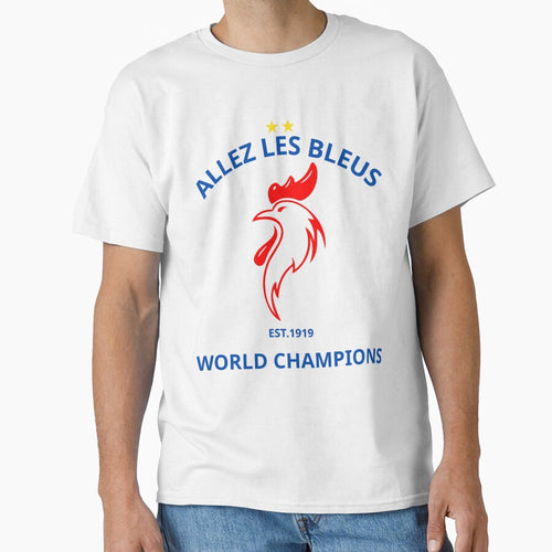 Allez Les Bleus Rooster Football Fans Crest by WildTrace