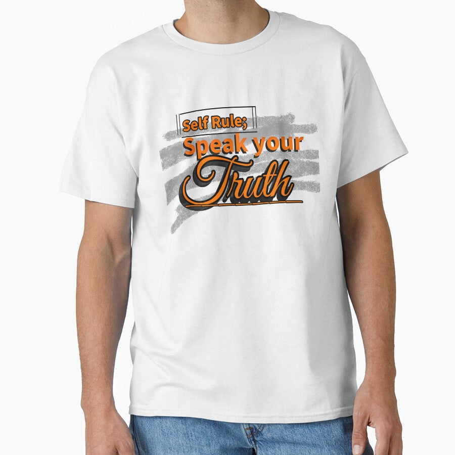 Self Rule: Speak Your Truth – Minimalist Motivational Tee by Lunalayer Boutique