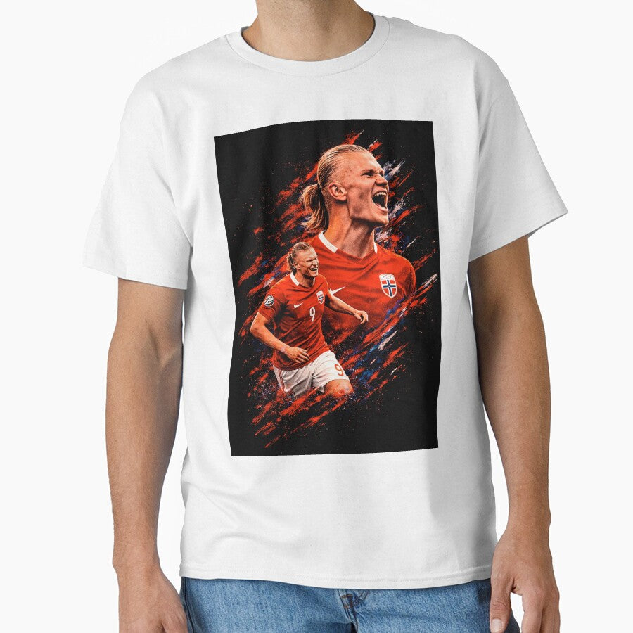Erling Haaland Football Striker by Not Hugo