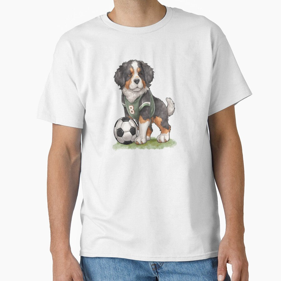 Buldog dog Playing Soccer by Playful Strokes pom@pom