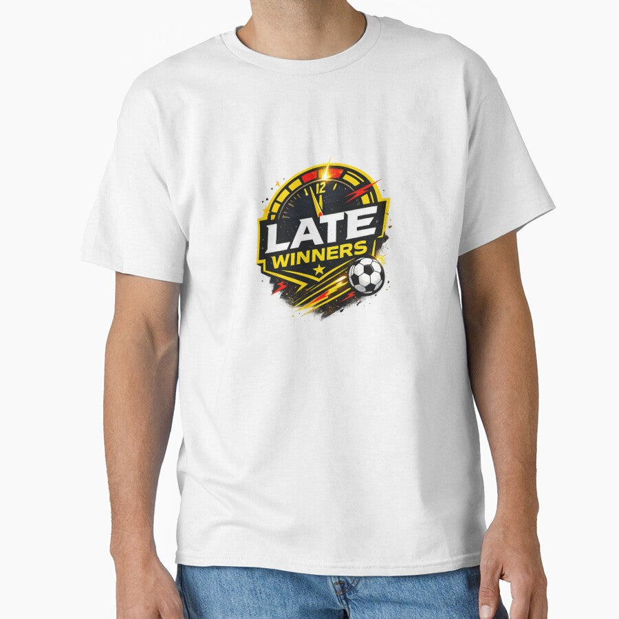 Late Winners Football Graphic – Last Minute Goal Streetwear Design by Game With Zeek