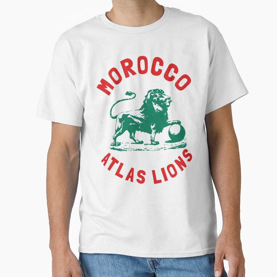 Morocco Jersey  Team Morocco Atlas Lions fans graphic tee by LAPSOStudios