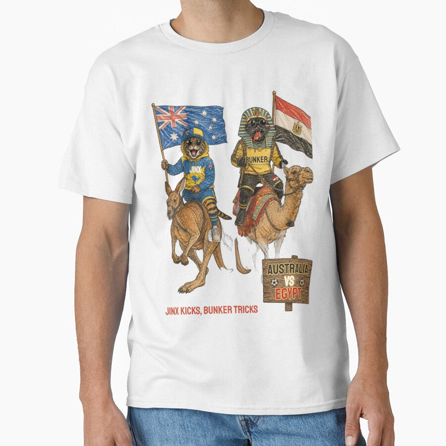 Australia vs Egypt Funny Cats World Cup Match by nexargraphics