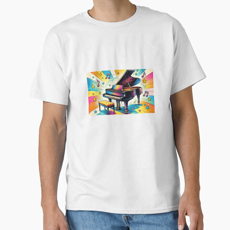 Colorful Piano Pop Art Poster Design by BlairWynne