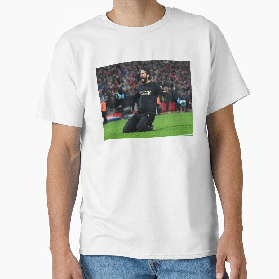 Alisson Becker Liverpool v Man United Celelbration by thebcarts