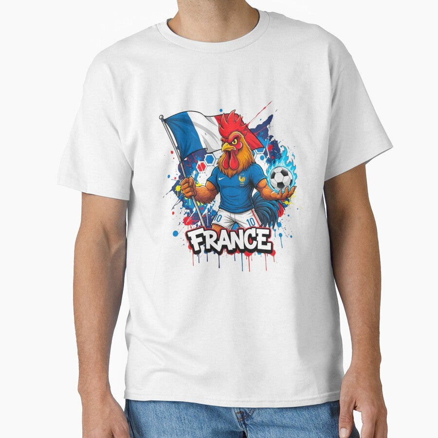 French Football Mascot 2026 - Coq Gaulois Allez Les Bleus by Inkwell grove