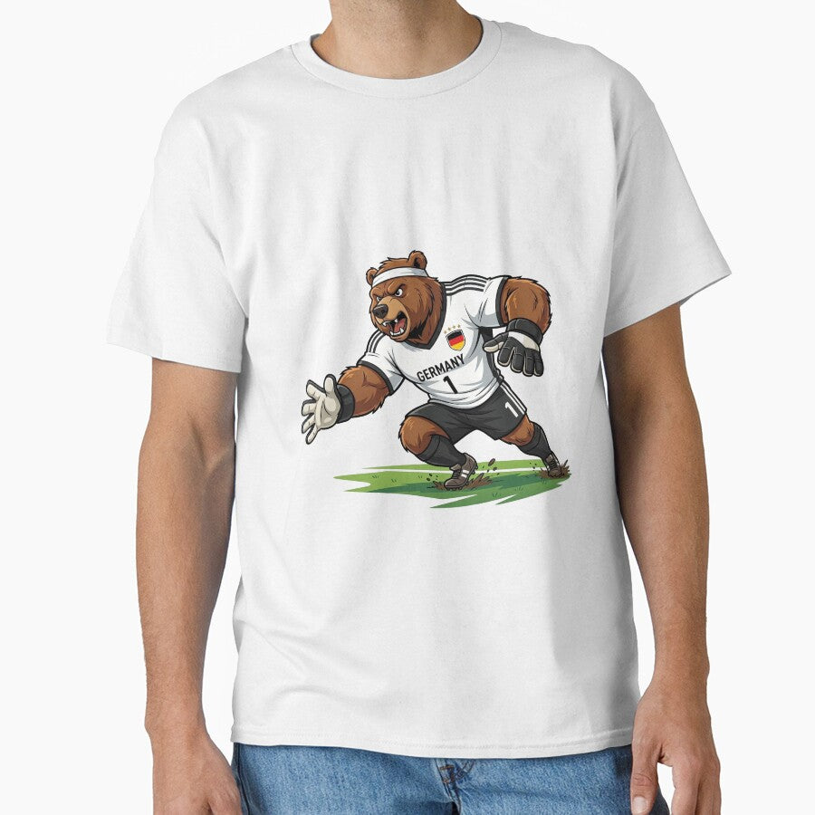 Germany Bear Goalkeeper — Football World Cup 2026 Cartoon Mascot by David Mateo ArtWorks