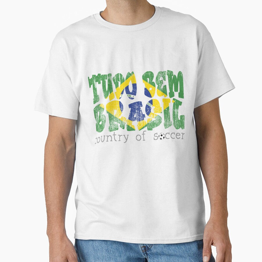 Tudo bem Brasil Soccer world cup brazil fan shirt by YassOrNope