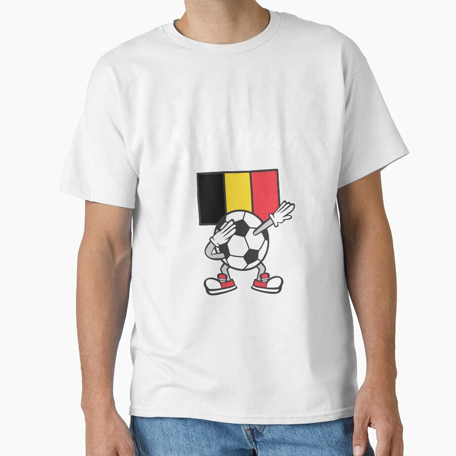 BELGIUM Dabbing Football Soccer Ball - BELGIUM by Darling DeDe