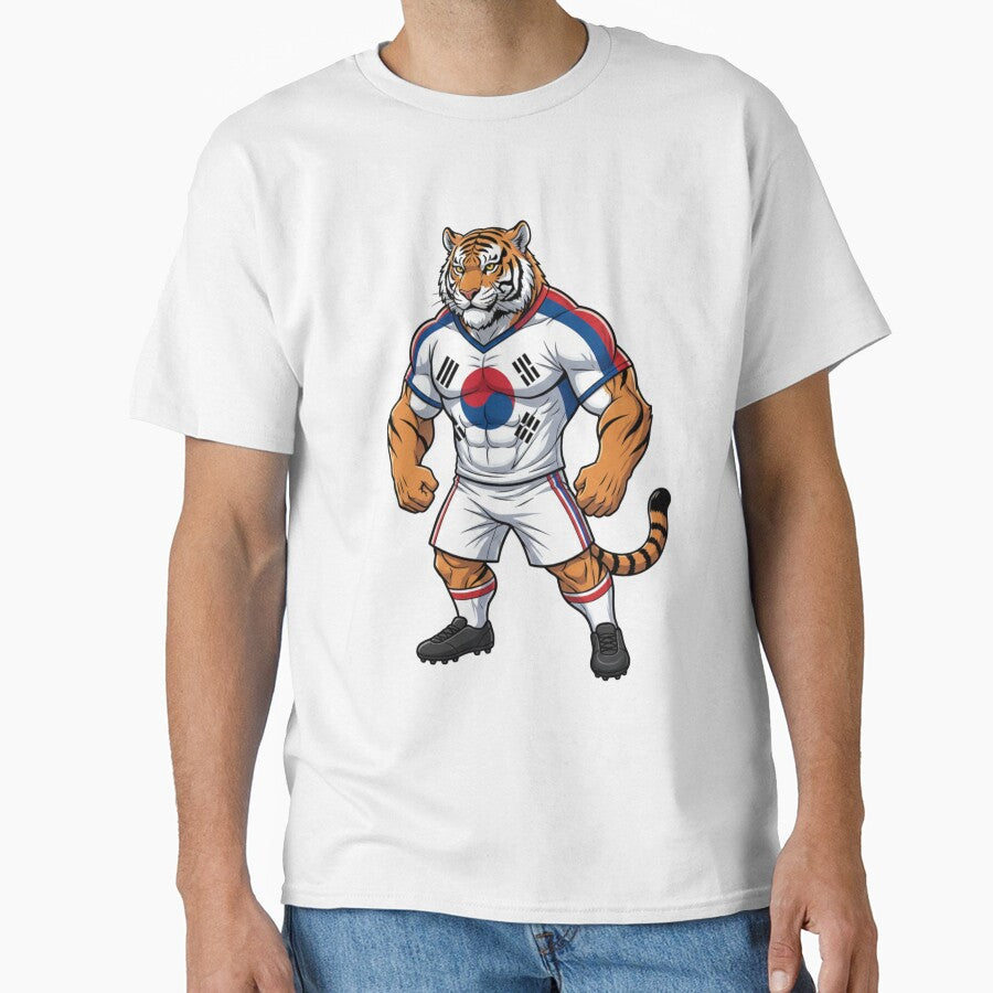 Strong South Korean Tiger Football Mascot 2026 by ArtByKatti