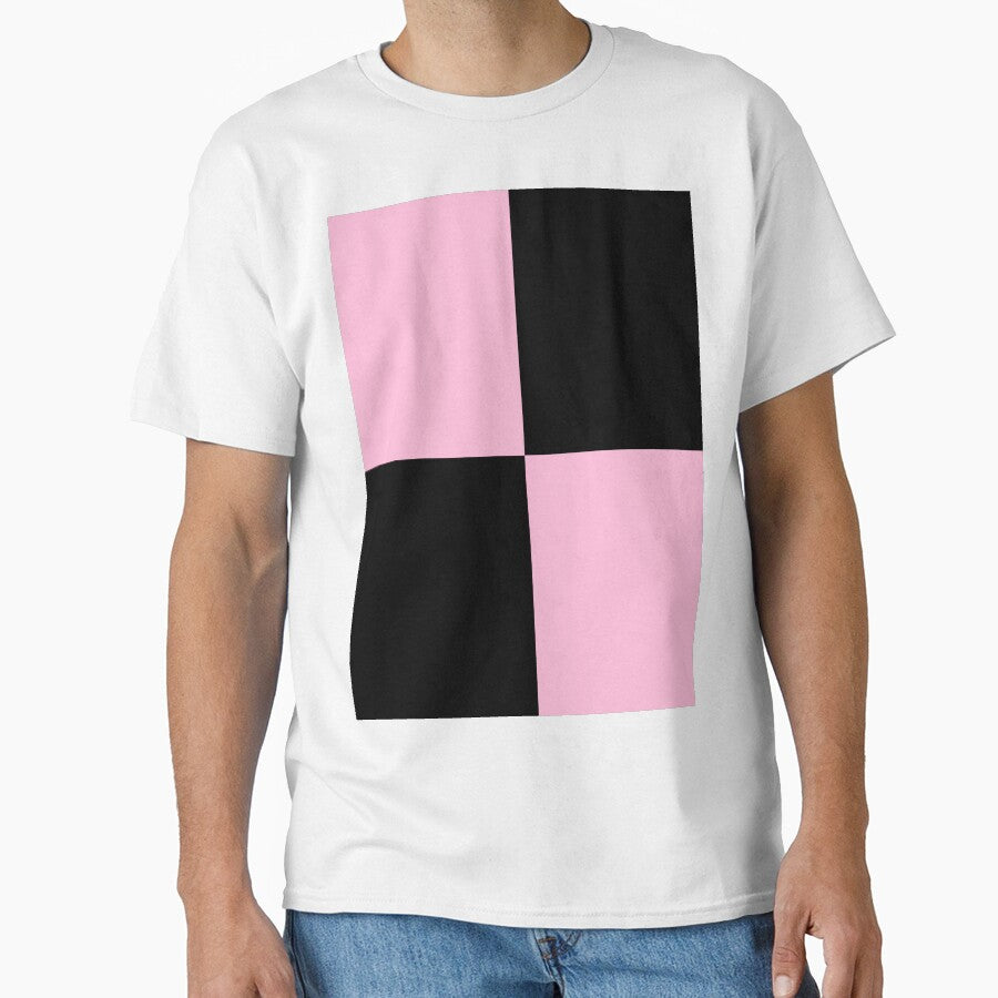 Quarters - Black and Cotton Candy Pink by JustPatterns2