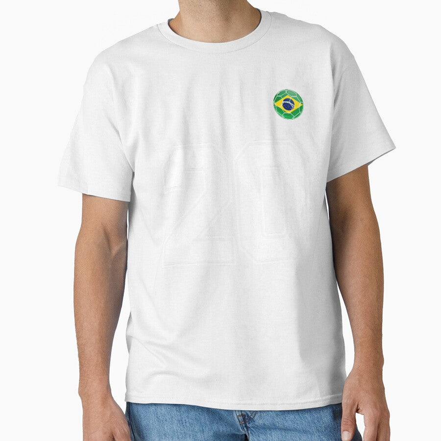 Number 20 Brazil Futbol Football Brazilian soccer Flag Jersey by RoyesButler