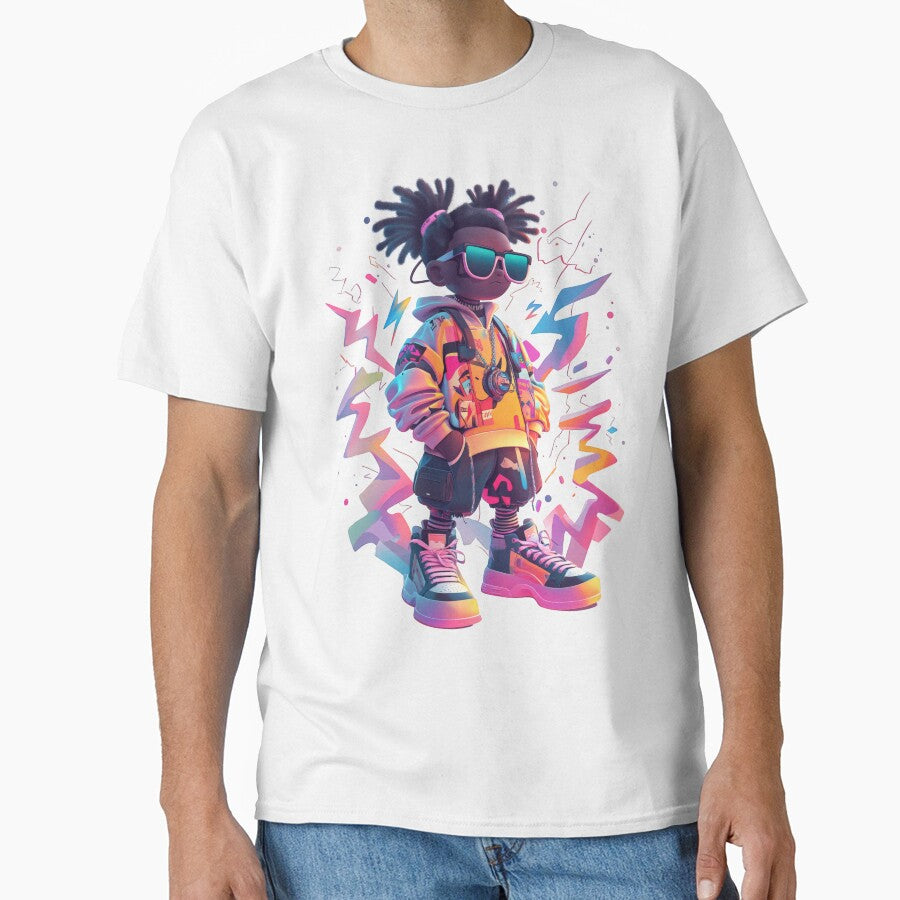 Retro cartoon character in 90s streetwear style by Jasava Shop