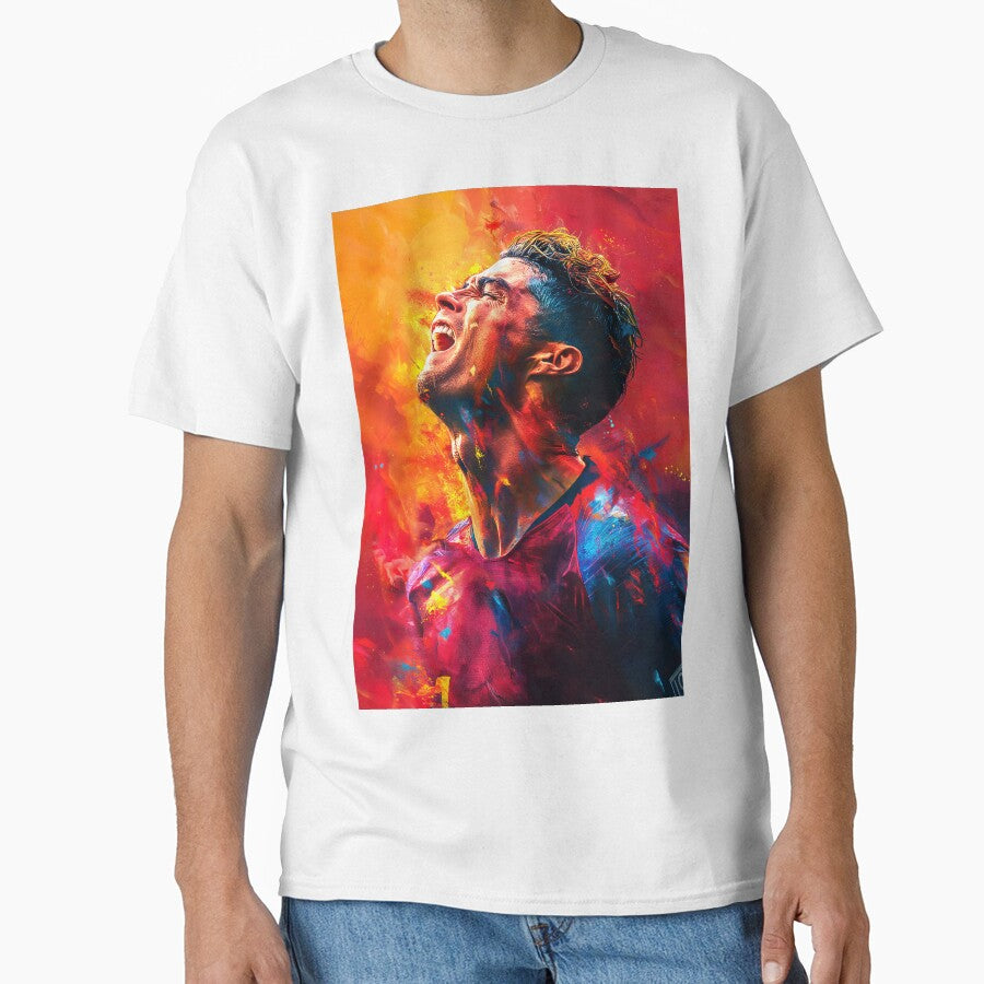 Cristiano Ronaldo Celebration Colorpainting by Tokyo Retro