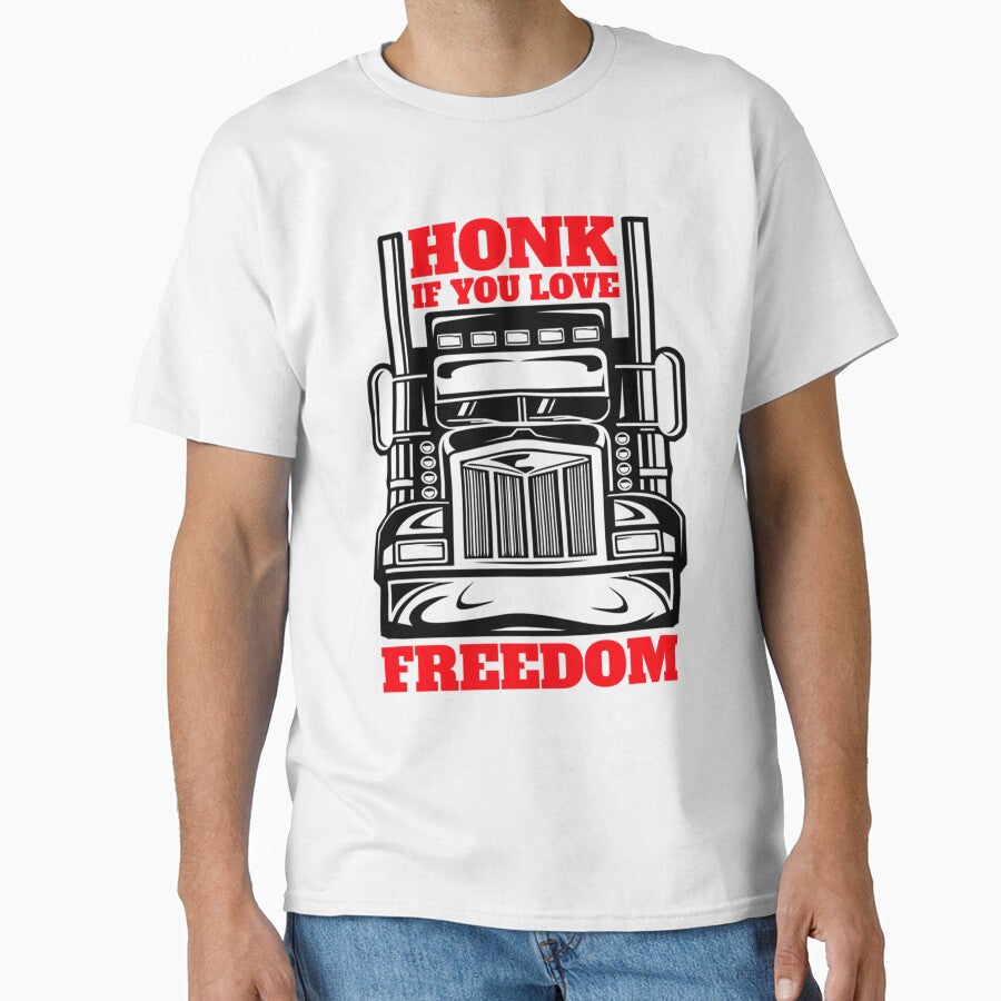 Honk If You Love Freedom Convoy 2022 Long Sleeve by JacksonKen