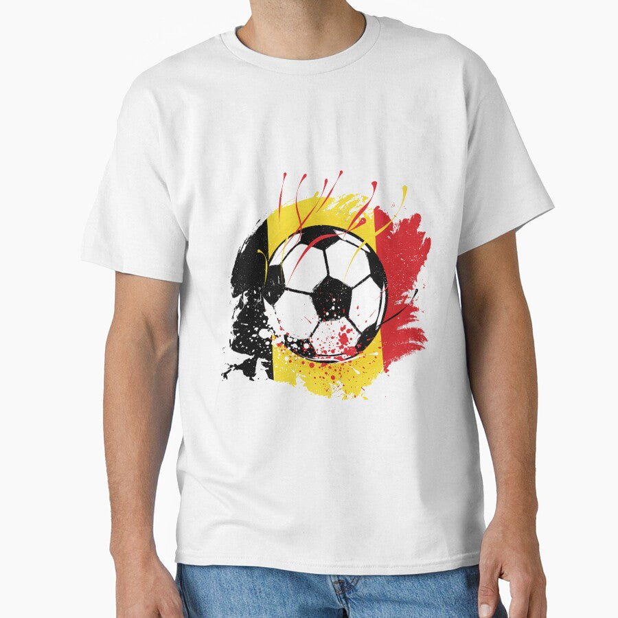 Belgium Football Belgium Flag Grunge Soccer fan by Designer-Girl