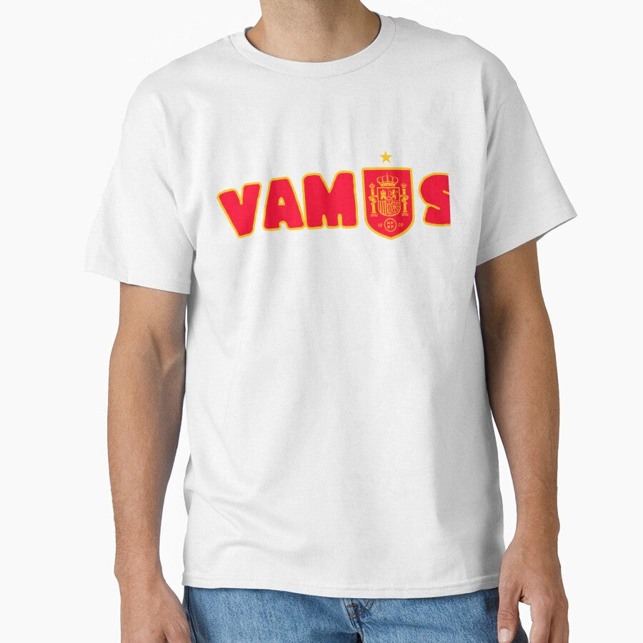 spain football team vamos fan t shirt by scabsecrete