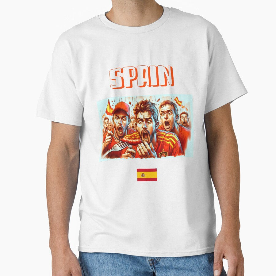 Spain Fans Euro24, sausage on a Fork. by Get-Forked