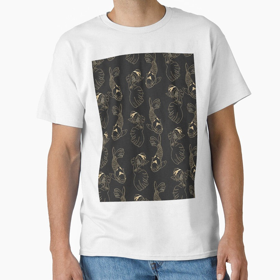 Unisex printed T-shirt, graphic pattern by marmothel