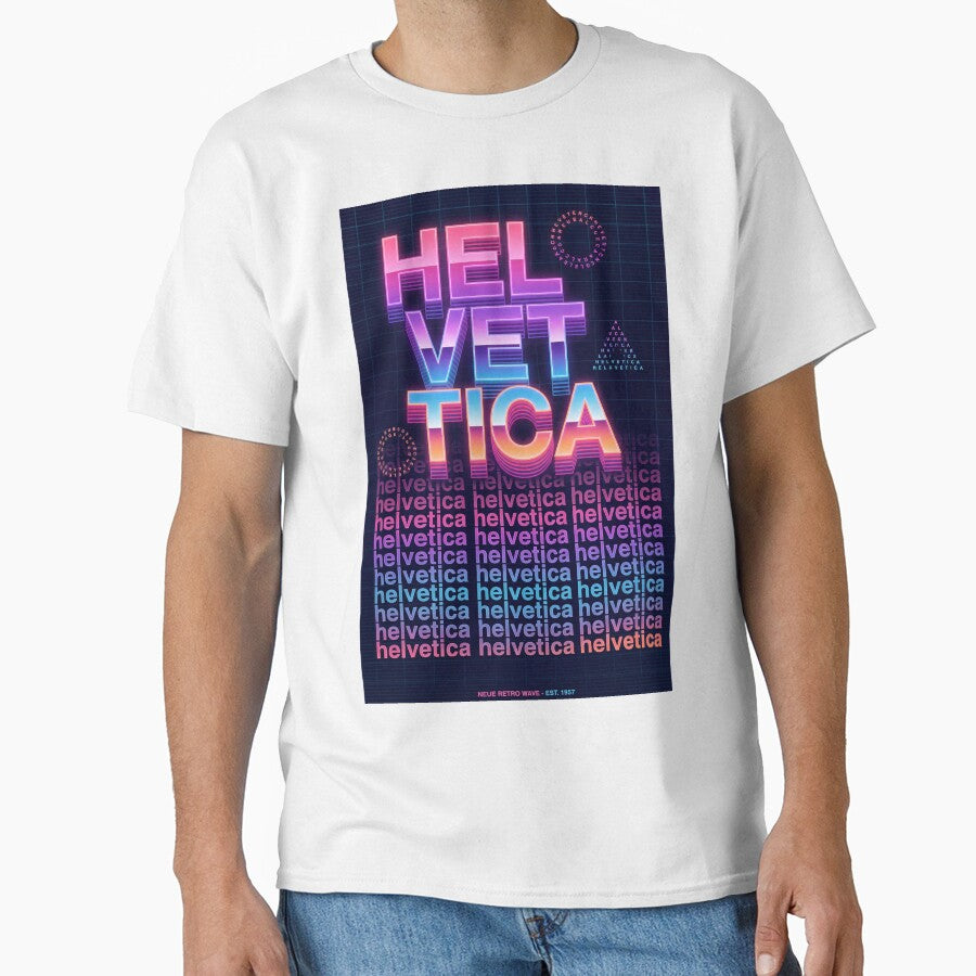 Helvetica Retro Wave by DesignByMcEvoy