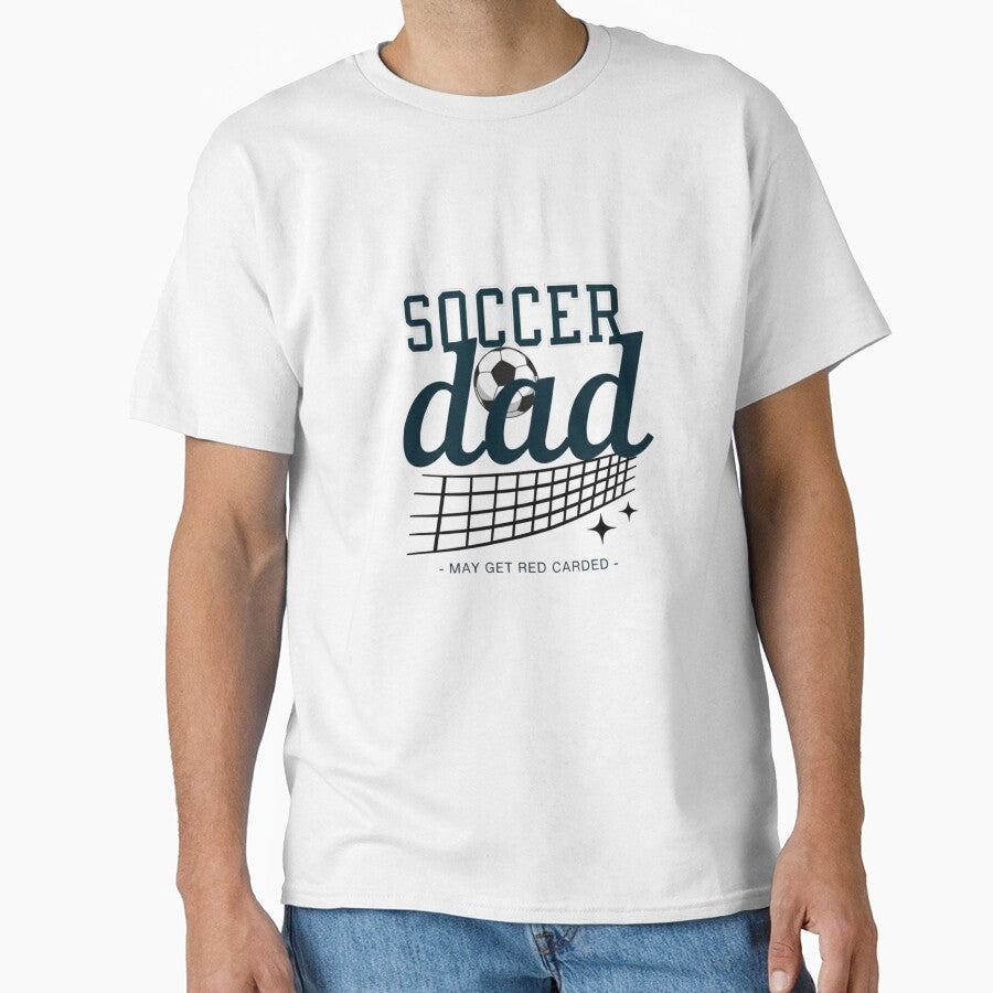 Soccer Dad Humor — Funny Soccer Ball and Goal Net Sports Illustration by Colorful-Garden