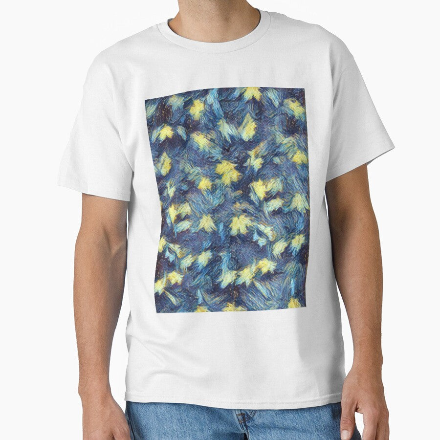 Blue Gold Leaves Fall by Profitrip