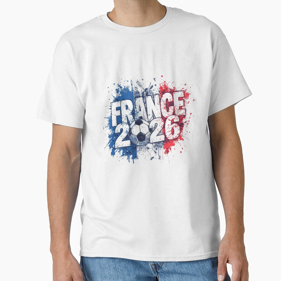 France 2026 Soccer Football Vintage Retro Flag by PACS0011