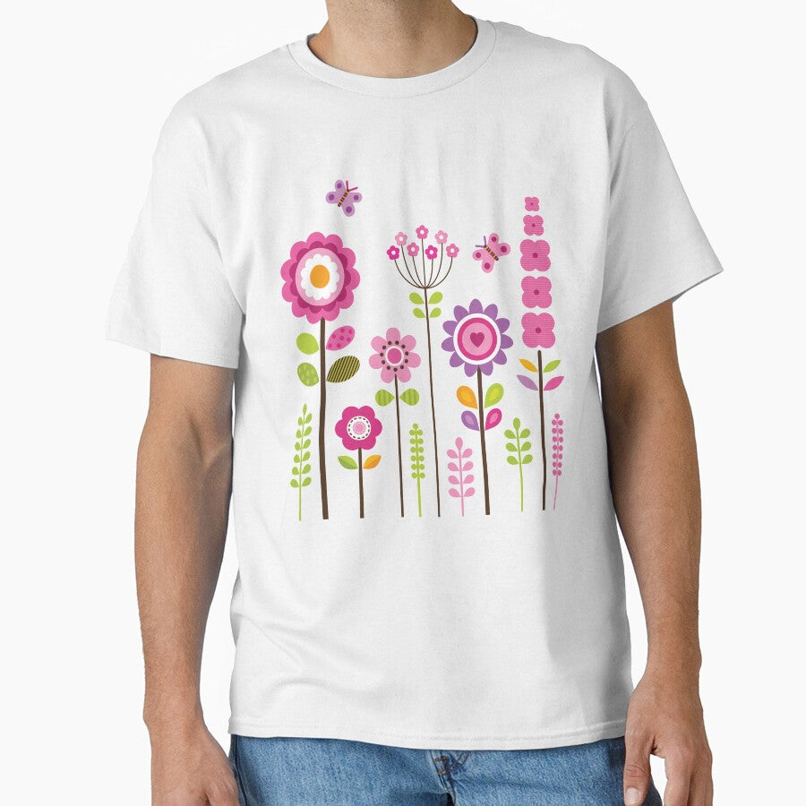 Mod Garden - Pink and Purple by Daisy Beatrice
