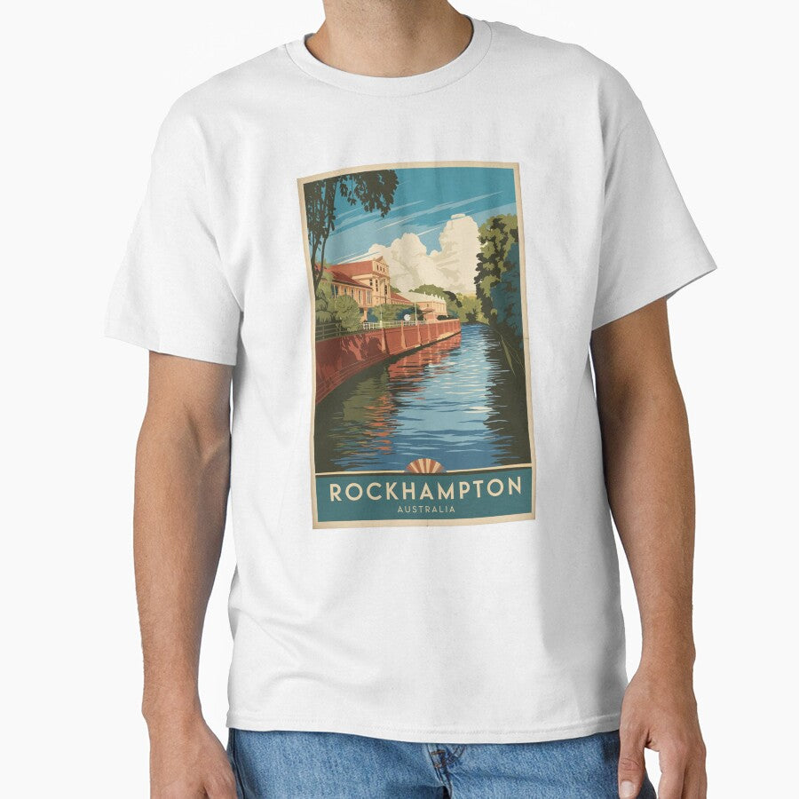Rockhampton Vintage Travel Poster by TravelerRat