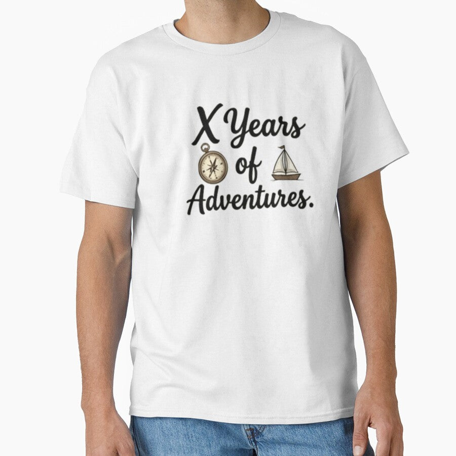 X Years of Adventures – Vintage Anniversary Design by ShoopingAn