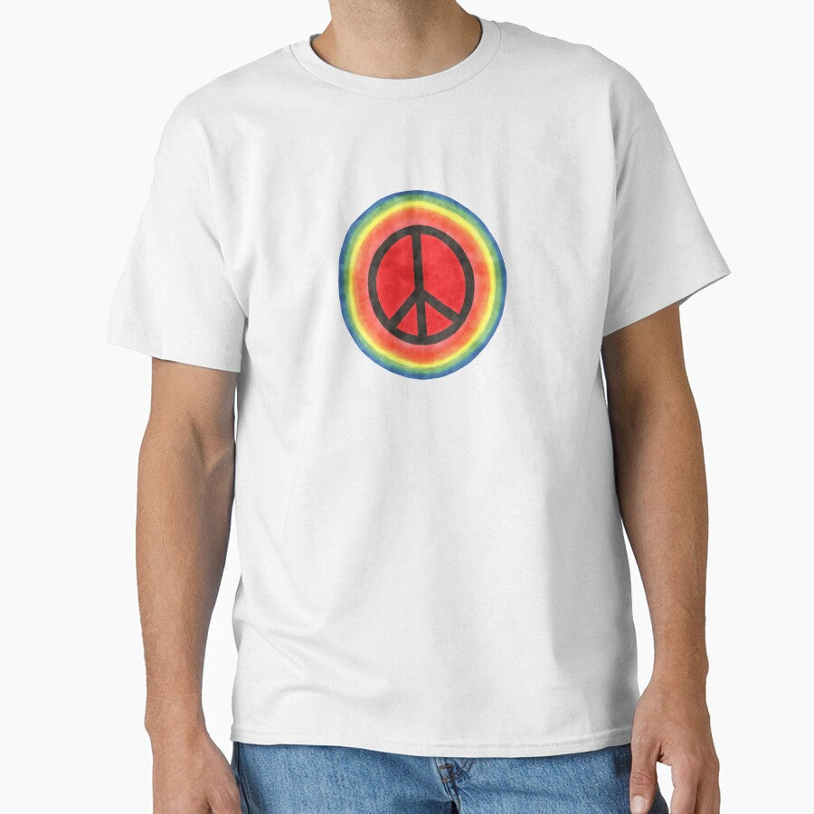 Rainbow Peace Badge by pinkmonkeybird