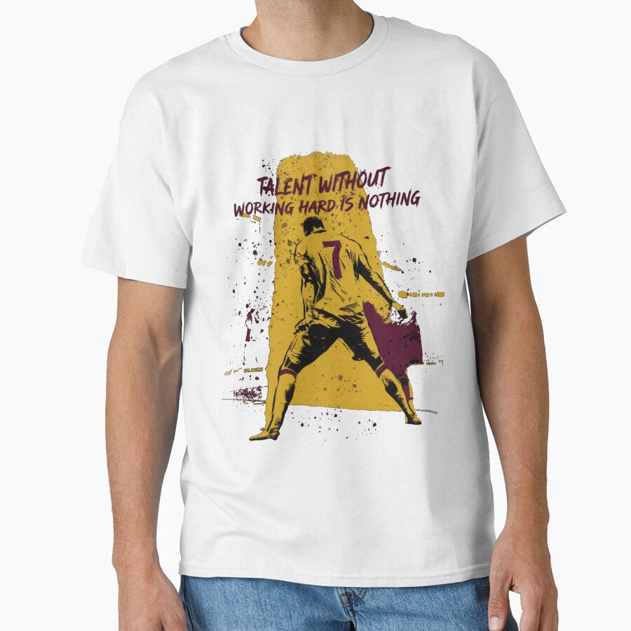 Hard Work Beats Talent - Soccer Motivation Art by MiSC Studio