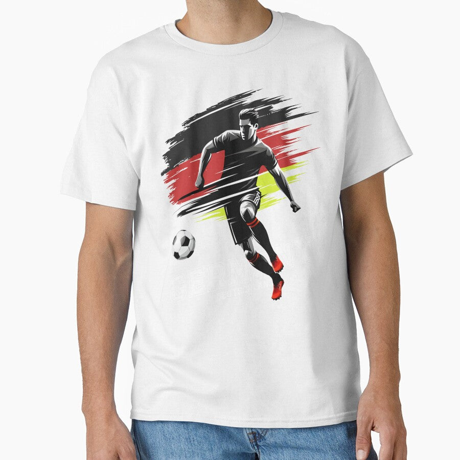 Football German Flag Flag Germany Player Silhouette by Infinitee8hirts