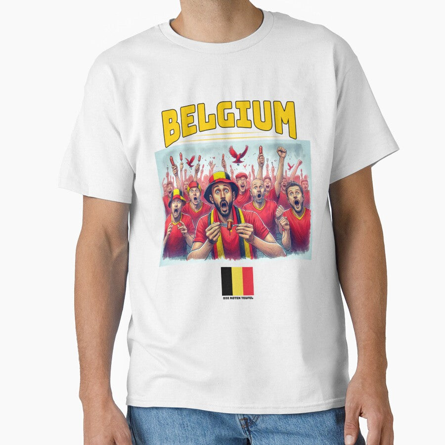 Belgium Fans Euro24, sausage on a Fork. by Get-Forked