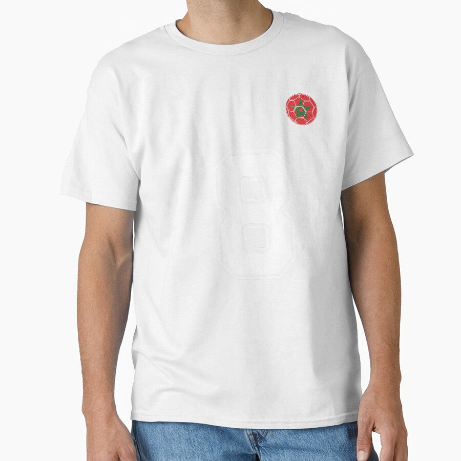 Morocco Soccer Number 8 Vintage Sports Fan by OliviaHayesArt