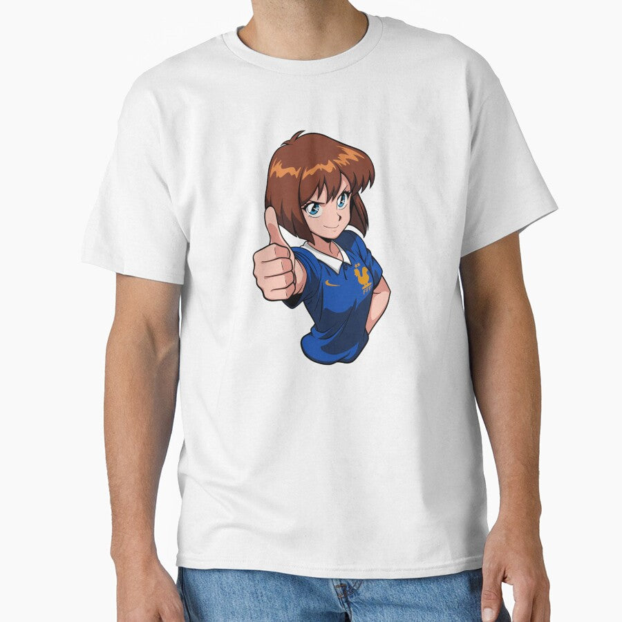 France Football Fan Anime Girl by MainColle