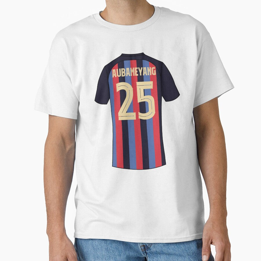 Aubameyang barcelona football jersey number 25 by Justtrendytees