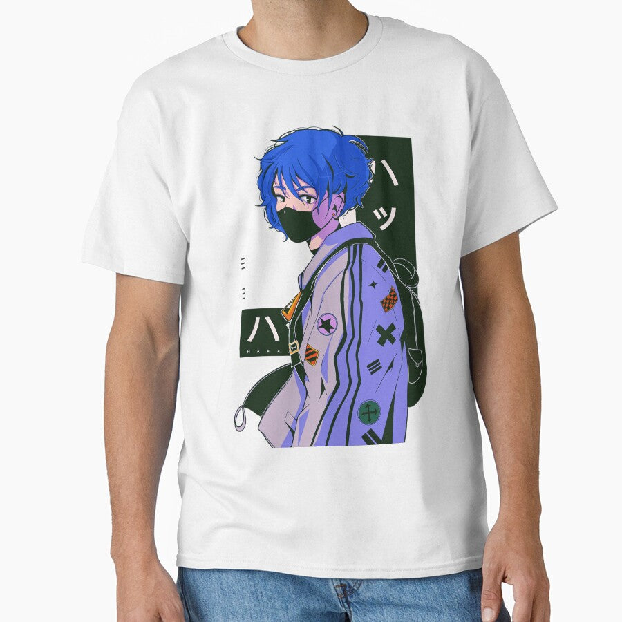 Masked Blue Hair Boy by laura-lins-lab