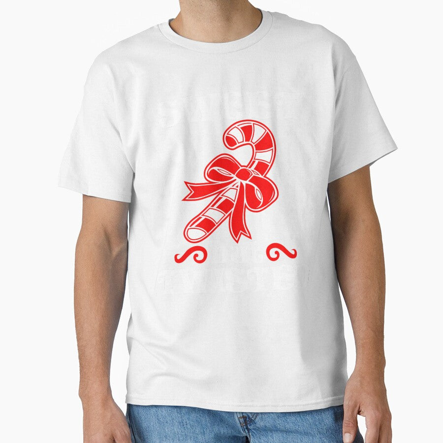 Candy Cane Sweet But Twisted Funny Christmas Short Sleeve by ireenefantien