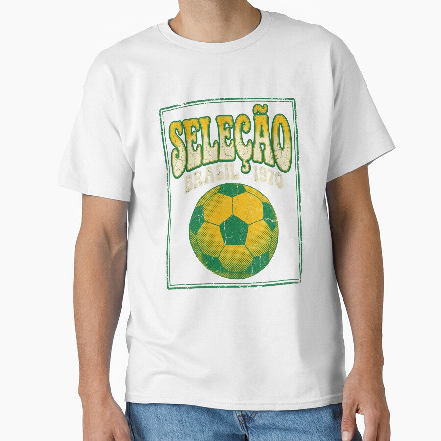 Brazil Minimalist Football Shirt Brasil Streetwear Luxury Fan Tee 2026 by Boldna