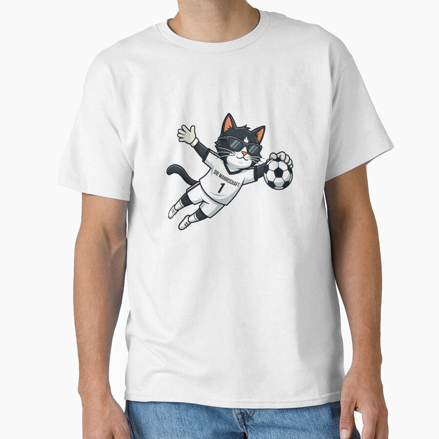 Germany Soccer Cat Bicycle Kick — Die Mannschaft Cartoon by David Mateo ArtWorks