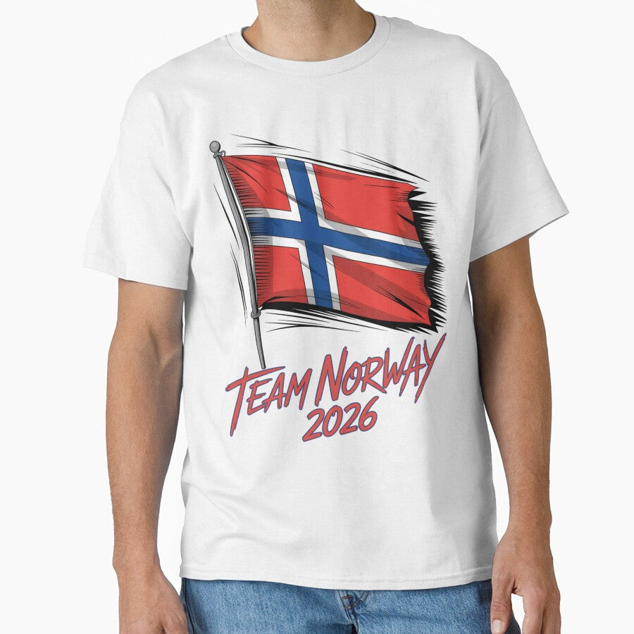 Team Norway 2026  Soccer Fan T-Shirt V10 by DBWStudios