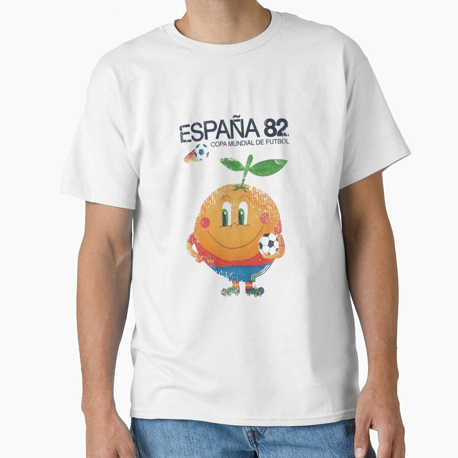 España 82 World Cup Football — Vintage Orange Mascot Illustration by Colorful-Garden