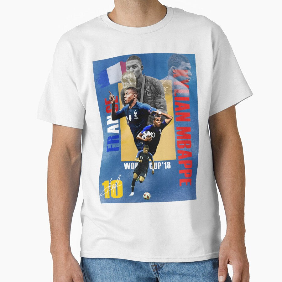 Kylian Mbappe France National Team Football Art - Les Bleus Soccer Legend by Af-RT10