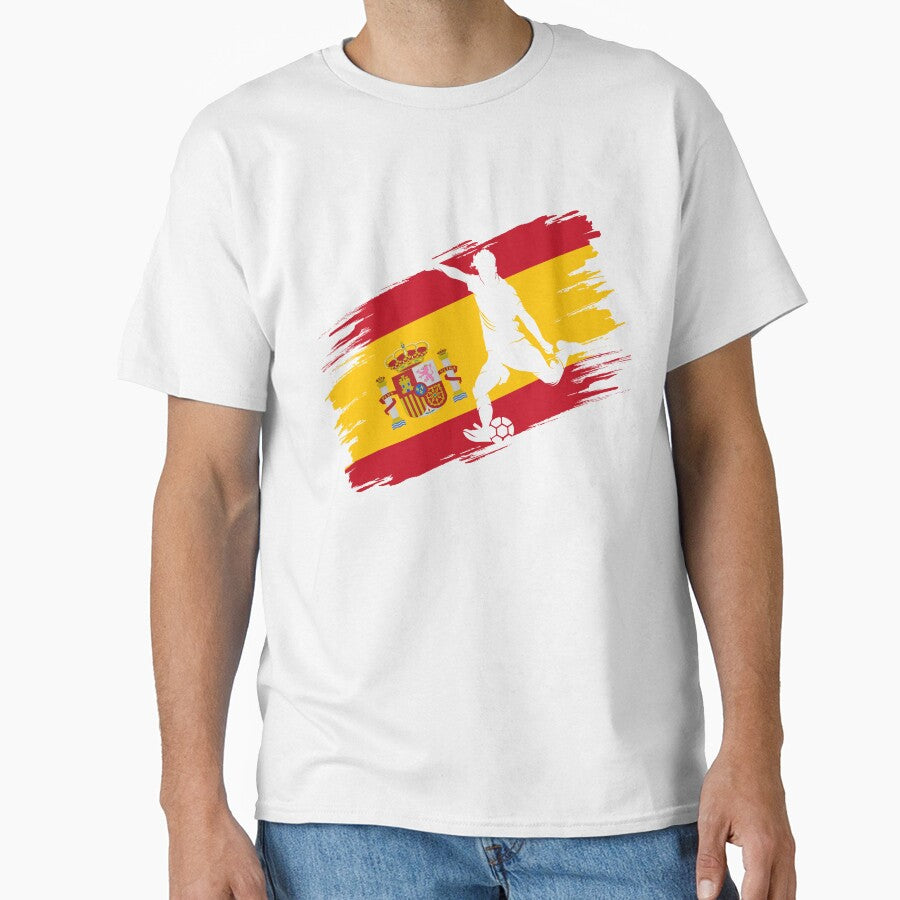 Spain Flag Football Soccer Fan Jersey by xtocky