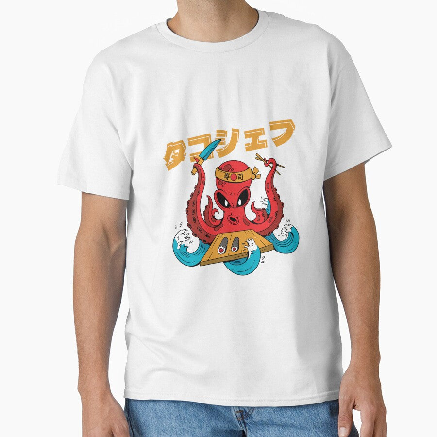 Octopus Chef Sushi Japanese Food Anime Japan Art by StephanieSBeama
