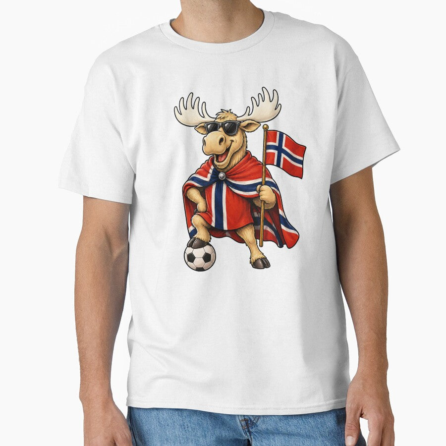 Norway Moose Soccer Ball Norwegian Football Fan Supporter by wishtopia