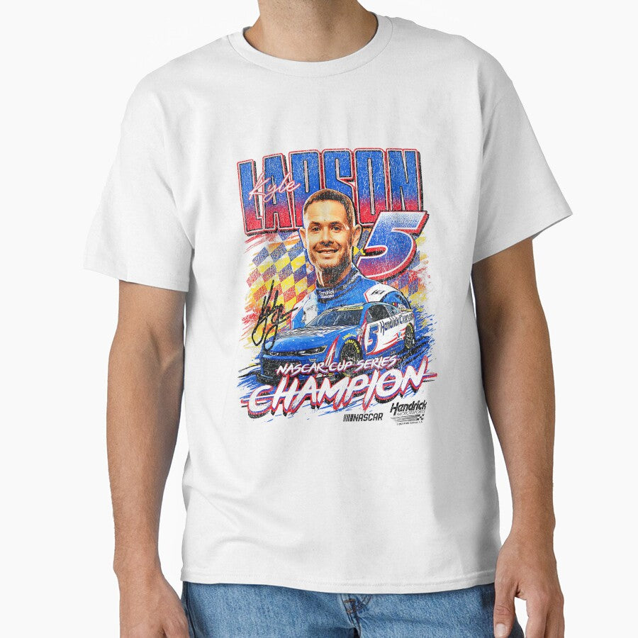 Hendrick Motorsports Kyle Larson Nascar Cup Series Champion Premium Tri-Blend by MichelleELawren